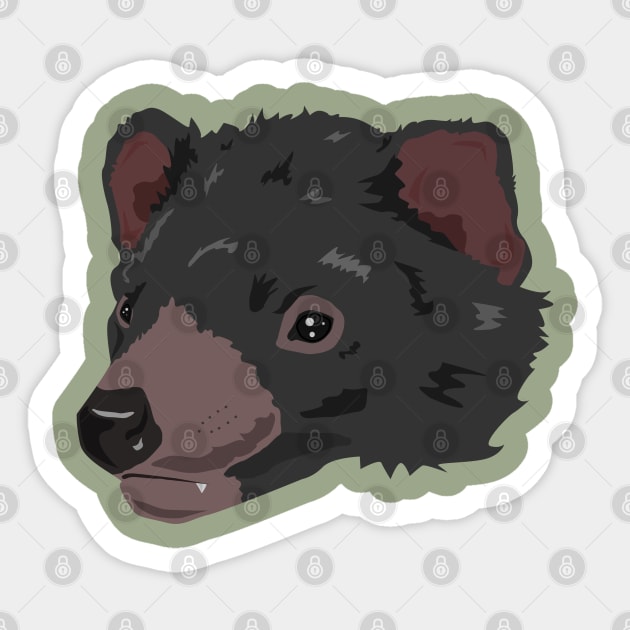 Tasmanian Devil Vector Sticker by TaliDe